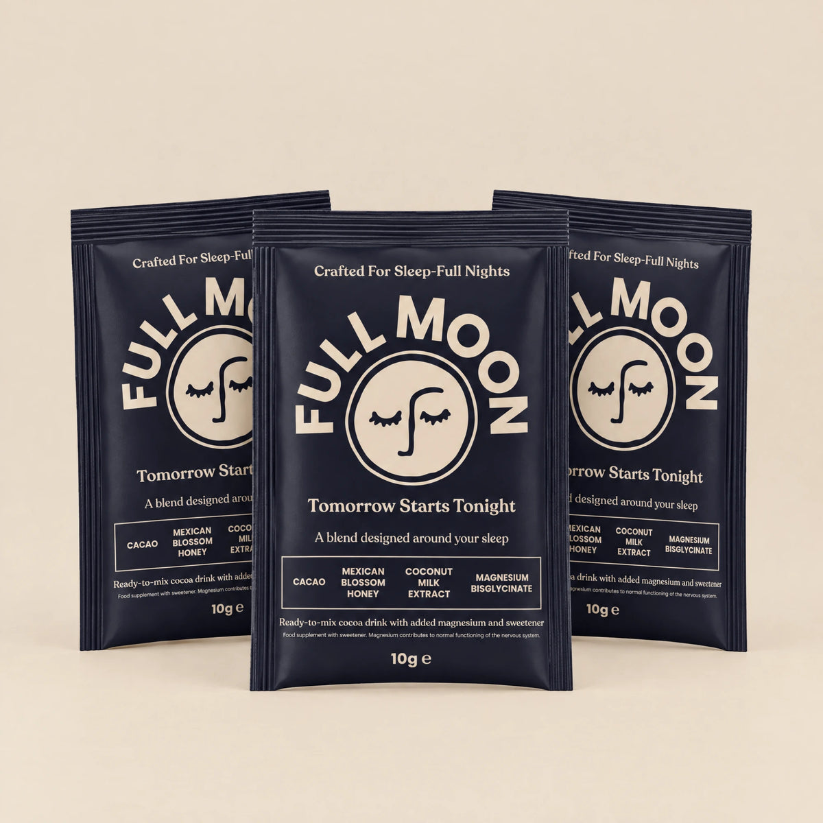 Three Full Moon hot cacao sachets